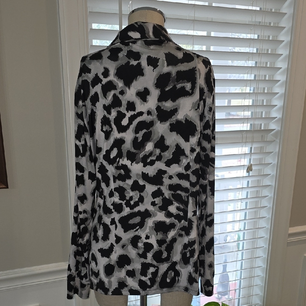 Cache Monochrome Patterned Blouse - image 4